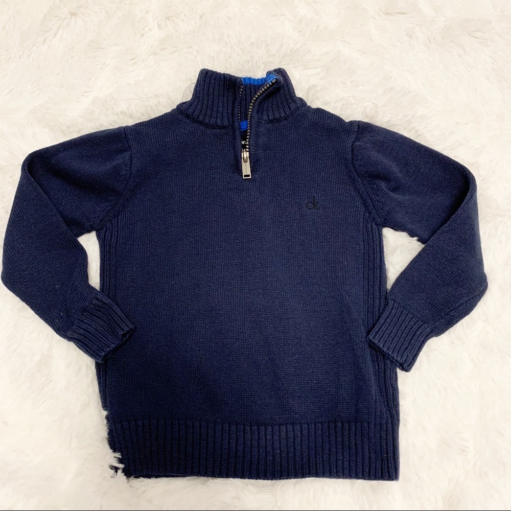 Calvin Klein boy half zipped sweater